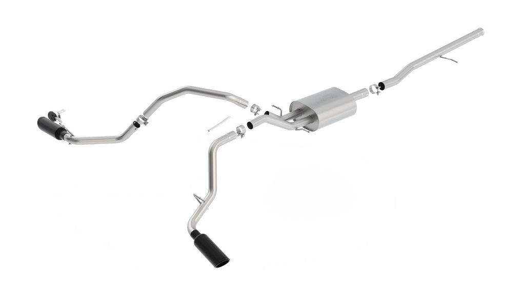 Borla S-Type Catback Exhaust (Black Chrome Tip) for 2014-19 Chevrolet Silverado / GMC Sierra 1500