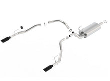 Cargar imagen en el visor de la galería, Borla Single Tip Black Chrome Cat-Back Touring Exhaust for 2009-20 Ram 1500 5.7L V8