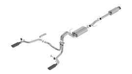 Borla Cat-Back Touring Exhaust for 2015-20 F-150 2.7/3.5L V6 EcoBoost / 5.0L V8 Black Chrome