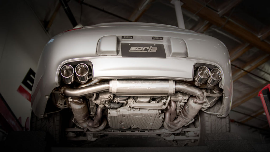 Borla Dual Split Rear Exit S-Type Catback Exhaust System for 2009-11 Porsche 911