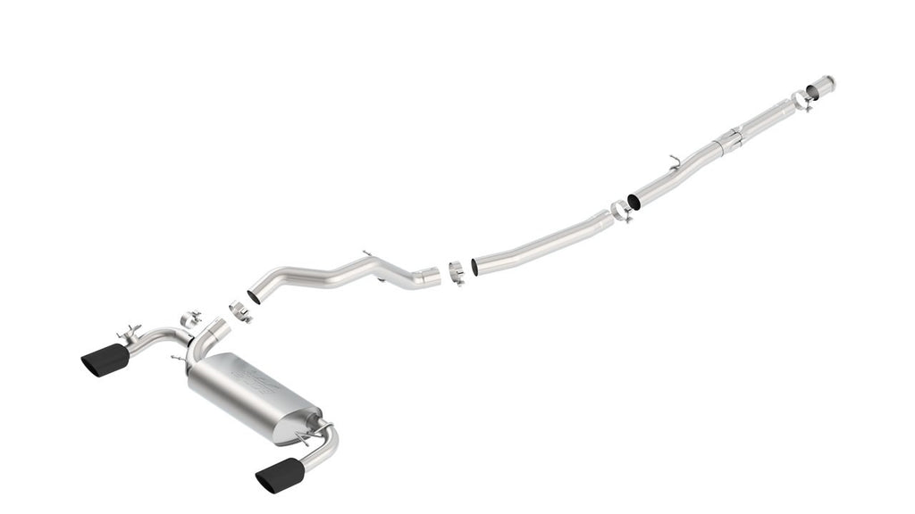 Borla ATAK Catback Exhaust w/ Black Chrome Tip for 2016-18 Ford Focus RS 2.3L