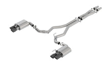 Carica l&#39;immagine nel visualizzatore di Gallery, Borla ATAK Catback Exhaust Black Chrome Tips w/ Valves for 2018 Ford Mustang GT 5.0L