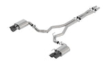 Borla ATAK Catback Exhaust Black Chrome Tips w/ Valves for 2018 Ford Mustang GT 5.0L