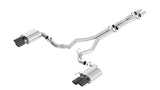 Borla ATAK Catback Exhaust System w/ Black Chrome Tips for 2018-21 Ford Mustang GT - 3in