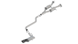 Borla 2.50in S-TYPE Cat-Back Exhaust Black Chrome Tip for 2014-20 Jeep Grand Cherokee 3.6L