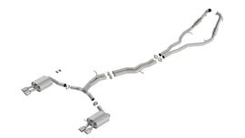 Borla S-Type Catback Exhaust Brushed Tip for 2018-20 Audi S5 Sportback 3.0L Turbo