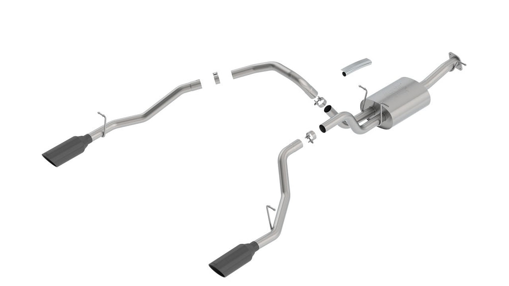 Borla Atak SS Catback Exhaust - Black Chrome Tip for 2019 RAM 1500 5.7L V8
