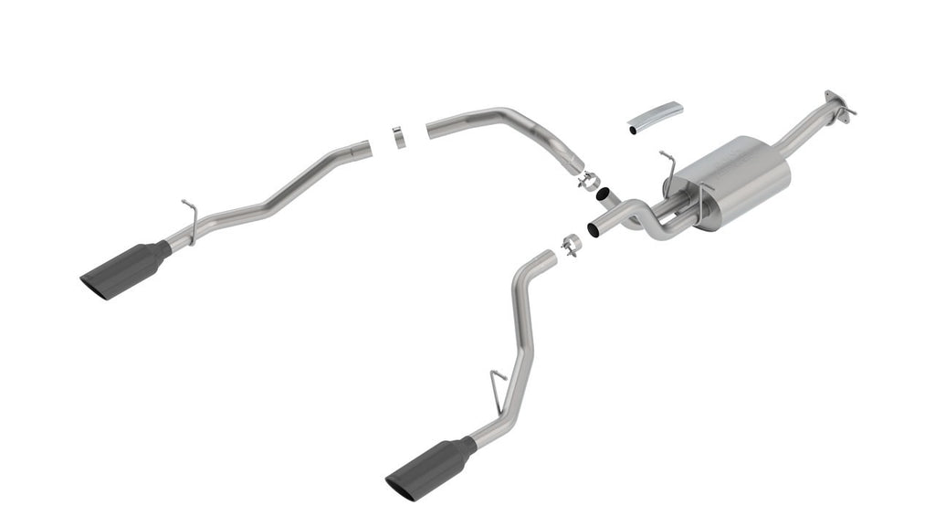 Borla Touring SS Catback Exhaust - Black Chrome Tip for 2019-21 RAM 1500 5.7L V8