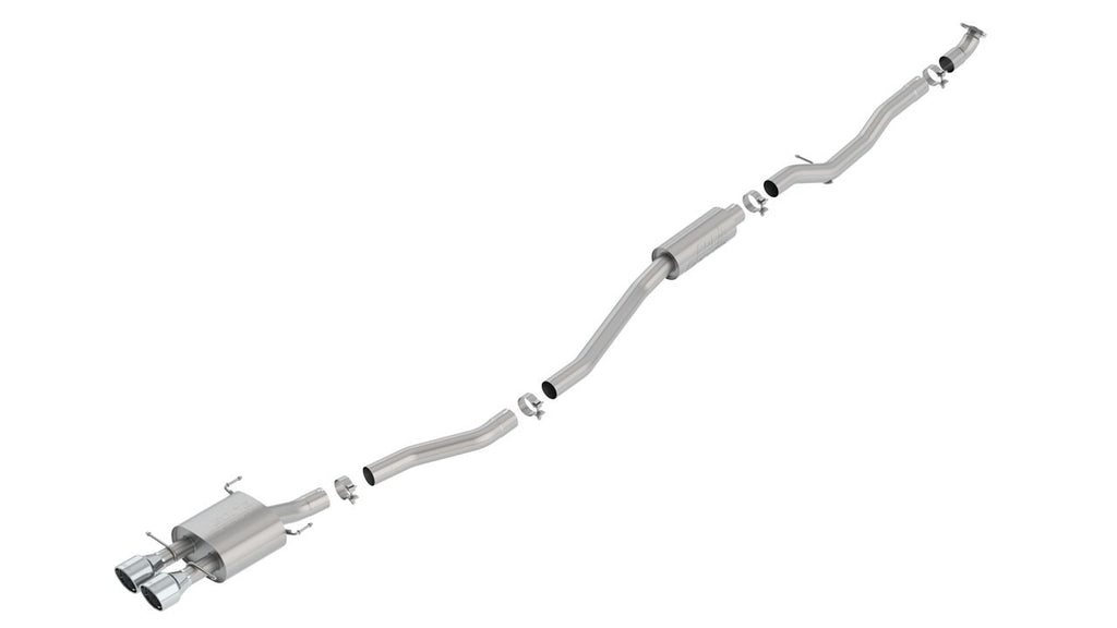 Borla S-Type 2.75in Cat-Back Exhaust System for 2017-21 Honda Civic SI 1.5L Turbo