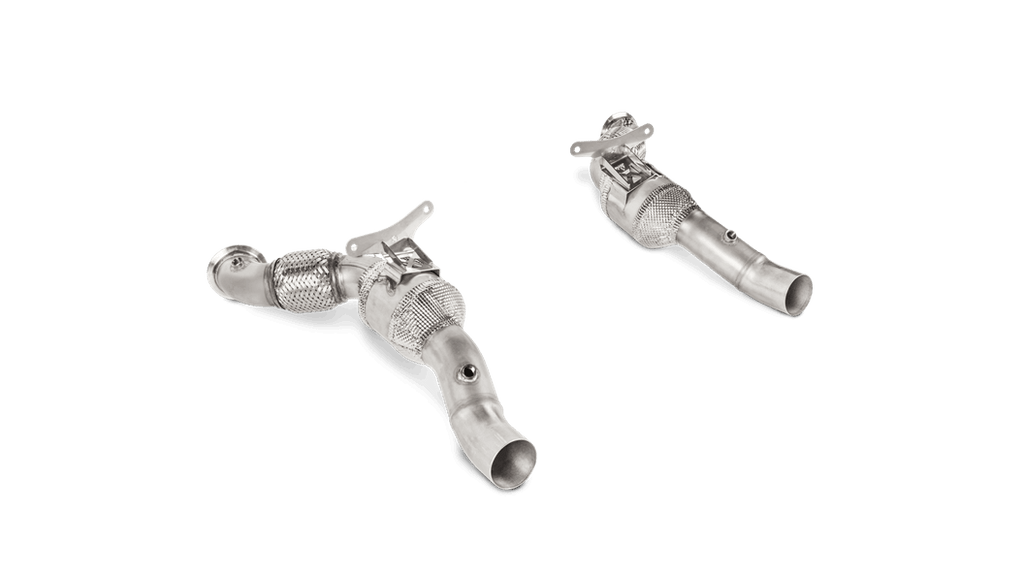 Akrapovic Link Pipe Set w/ Cat (SS) for 2016-19 Ferrari 488 GTB/488 Spider