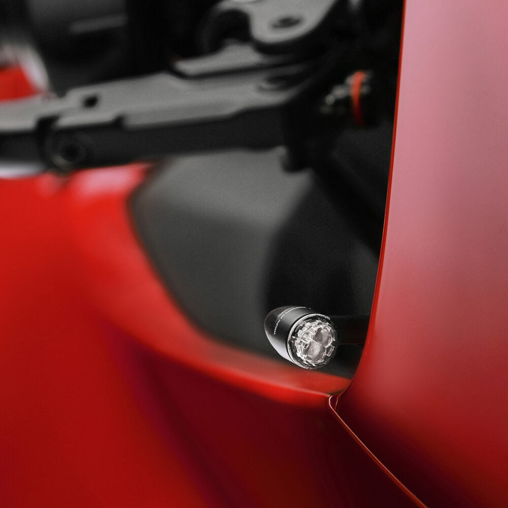 Rizoma Micro Light Unit Turn Signal Kit compatible with Stealth Mirrors for 2020+ S1000RR M1000RR