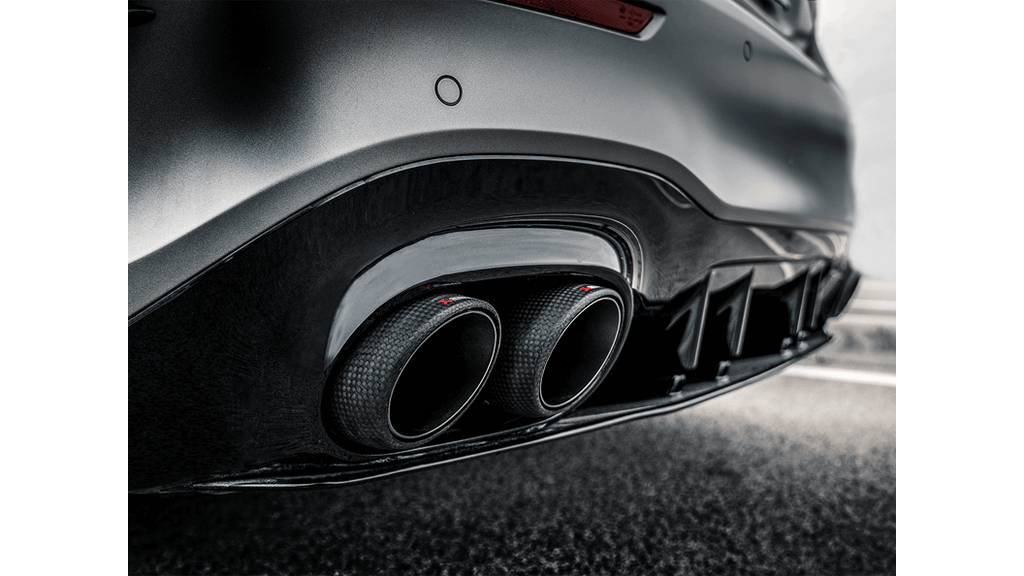 Akrapovic Slip-On Line Titanium Tips for 2019-2024 Mercedes-Benz A35 AMG Sedan