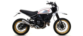 Arrow Racing Silencers & Mid-Pipe for 2017-20 Ducati Scrambler 800 Desert Sled