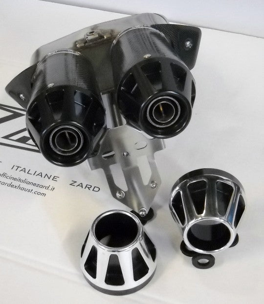 ZARD TOP GUN Slip-On's for DUCATI HYPERMOTARD 796 / 1100 / 1100 EVO - (MPN # ZD110SSR)