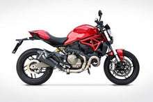 Carica l&#39;immagine nel visualizzatore di Gallery, ZARD Carbon Slip-On for 2015-17 Ducati Monster 821