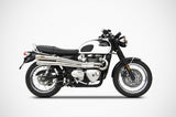 ZARD EXHAUST - High Mounted Full Exhaust System for 2016+ Triumph Bonneville T120
