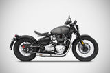 ZARD EXHAUST - Headers and N.2 Slip On for 2017+ Triumph Bonneville Bobber 1200