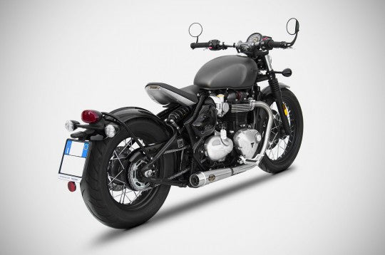 ZARD EXHAUST - Headers and N.2 Slip On for 2017+ Triumph Bonneville Bobber