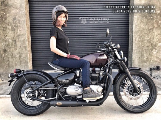 ZARD EXHAUST - Headers and N.2 Slip On for 2017+ Triumph Bonneville Bobber