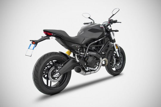 ZARD CONICAL EXHAUST FULL KIT for 2017-19 DUCATI MONSTER 797 (MPN # ZD789SKR)