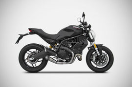 ZARD CONICAL EXHAUST FULL KIT for 2017-19 DUCATI MONSTER 797 (MPN # ZD789SKR)