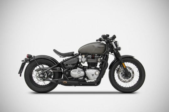 ZARD EXHAUST - Headers and N.2 Slip On for 2017+ Triumph Bonneville Bobber