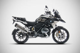 ZARD EXHAUST - Racing Slip On with Carbon Fiber End Cap for 2019+ BMW R1250GS (MPN # ZBMW523SSR-FC)