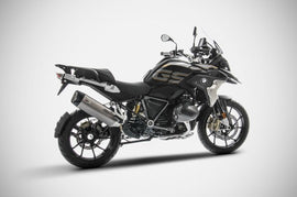ZARD EXHAUST - Racing Slip On with Carbon Fiber End Cap for 2019+ BMW R1250GS (MPN # ZBMW523SSR-FC)