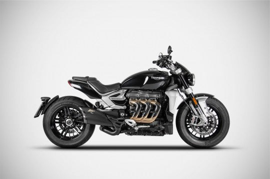 ZARD EXHAUST - Racing Slip On for 2020+ Triumph Rocket 3 (MPN # ZTPH502SSR)