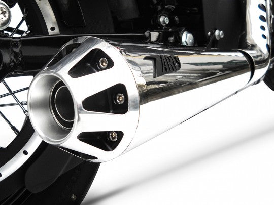 ZARD EXHAUST - Conical Muffler Full Kit for 2014-16 Harley Davidson Sportster Forty Eight (MPN # ZHD527SKR-14)