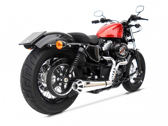 ZARD EXHAUST - Conical Muffler Full Kit for 2014-16 Harley Davidson Sportster Forty Eight (MPN # ZHD527SKR-14)