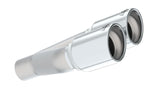 Borla Universal Polished Tip Dual Round Rolled Angle-Cut (inlet 2in. Outlet 3in)