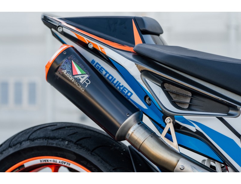 Austin Racing Rok Bagaros special edition muffler for 2020+ KTM Duke 790, 890