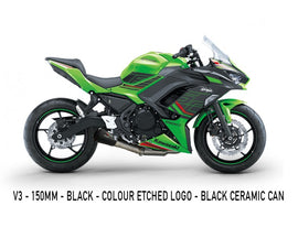 Austin Racing V3 De-Cat Race Exhaust System for 2017+ Kawasaki Ninja 650, Z650