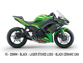 Austin Racing V3 De-Cat Race Exhaust System for 2017+ Kawasaki Ninja 650, Z650