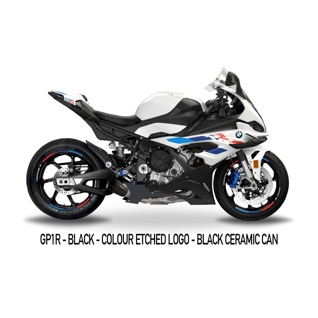 Austin Racing GP3 Lower Full Exhaust with GP1R muffler for 2021+ BMW S1000RR, M1000RR, S1000R, M1000R