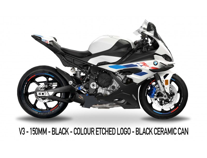 Austin Racing GP3 Lower Full Exhaust with V3 muffler for 2021+ BMW S1000RR, M1000RR, S1000R, M1000R