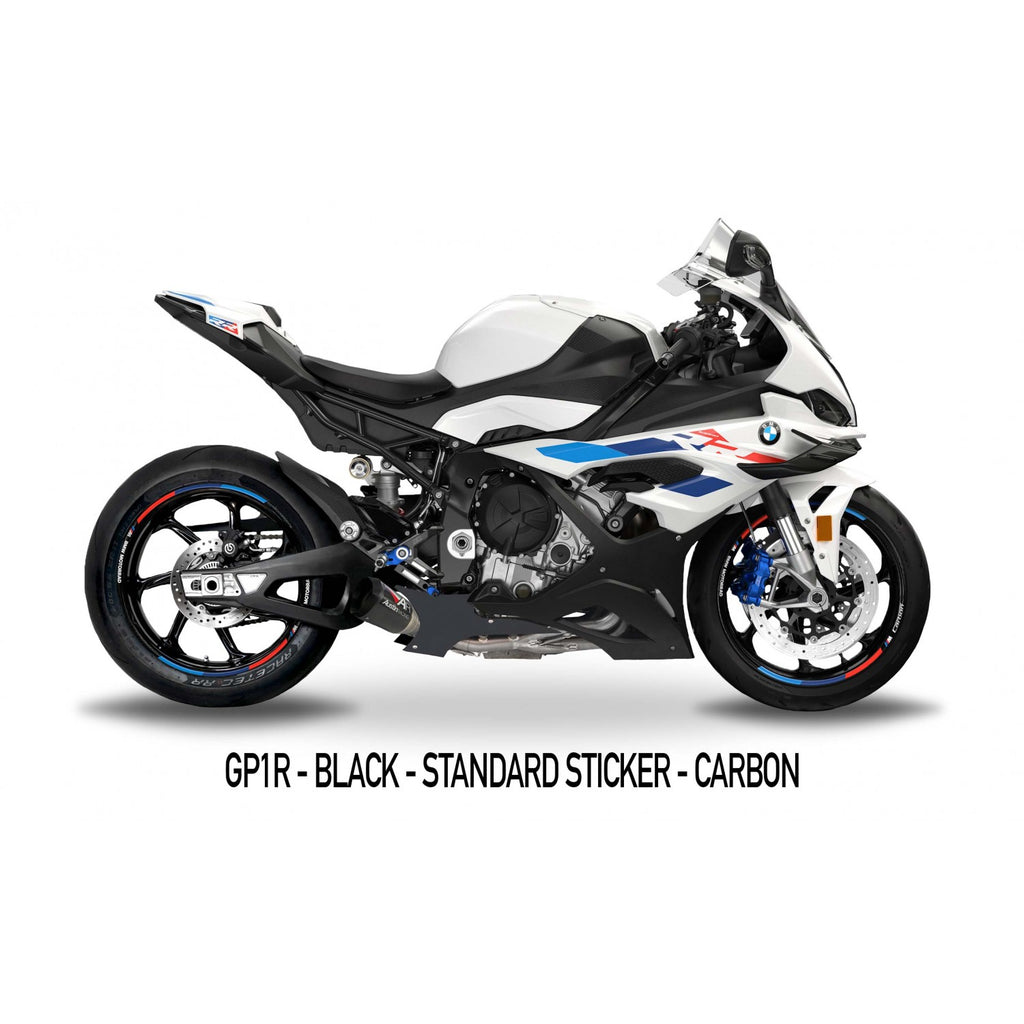 Austin Racing GP3 Lower Full Exhaust with GP1R muffler for 2021+ BMW S1000RR, M1000RR, S1000R, M1000R