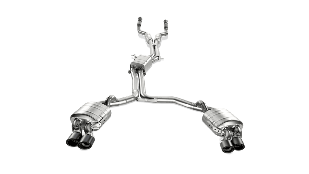 Akrapovic  Evolution Line Cat Back (Titanium) w/ Carbon Tips for Audi S6 (C7)