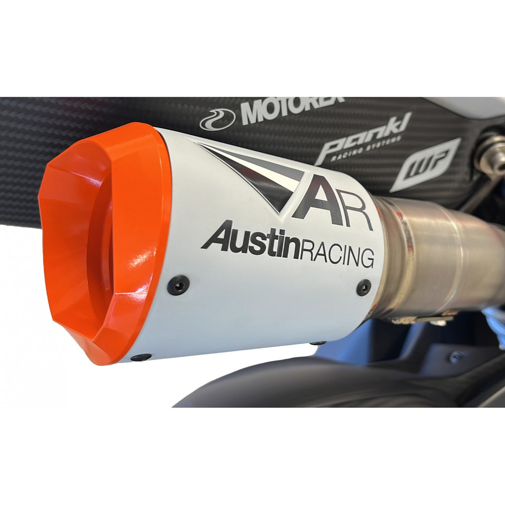 Austin Racing RS2 Full Exhaust with V3 Mini-R slip-on for 2020-24 KTM Superduke 1290 R, RR, Evo