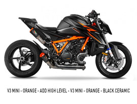 Austin Racing RS2 Full Exhaust with V3 Mini slip-on for 2023+ KTM Superduke 1390 R