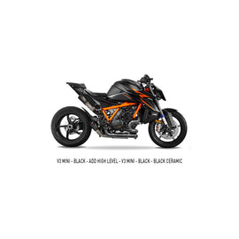 Austin Racing RS2 Full Exhaust with V3 Mini slip-on for 2023+ KTM Superduke 1390 R