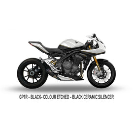 Austin Racing Cat Delete Race Exhaust with GP1R Slip On for 2021+ Triumph Speed Triple 1200