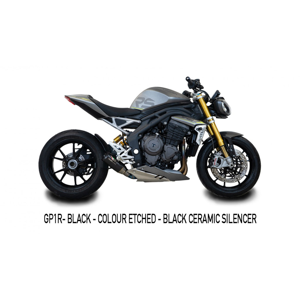 Austin Racing Cat Delete Race Exhaust with GP1R Slip On for 2021+ Triumph Speed Triple 1200