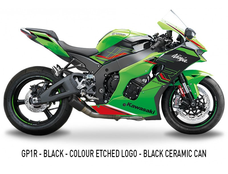 Austin Racing GP3 Low Mount De-Cat Exhaust with GP1R Muffler for 2020+ Kawasaki ZX10R, ZX10RR