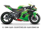 Austin Racing GP3 De-Cat Exhaust with V3 Muffler for 2020+ Kawasaki ZX10R, ZX10RR