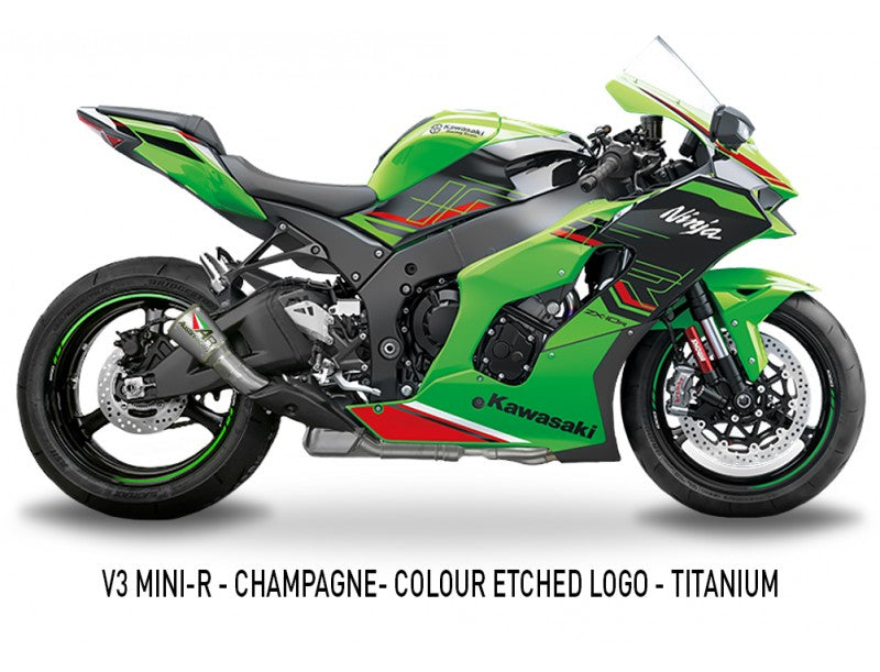 Austin Racing V3 Mini Slip On System for 2020+ Kawasaki ZX10R, ZX10RR