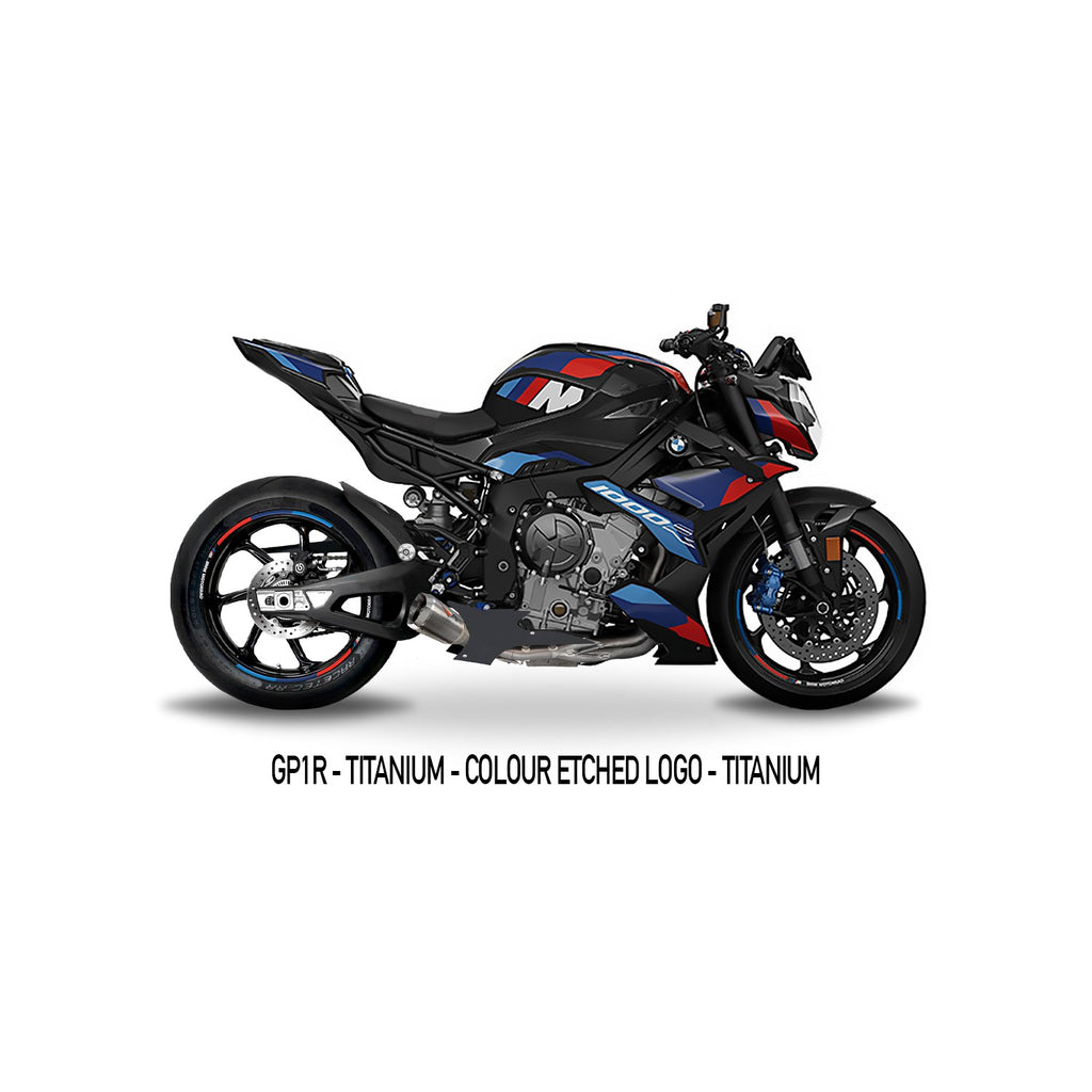 Austin Racing GP3 Lower Full Exhaust with GP1R muffler for 2021+ BMW S1000RR, M1000RR, S1000R, M1000R