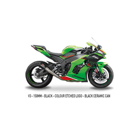 Austin Racing V3 De-Cat Race Exhaust System for 2020+ Kawasaki ZX10R, ZX10RR