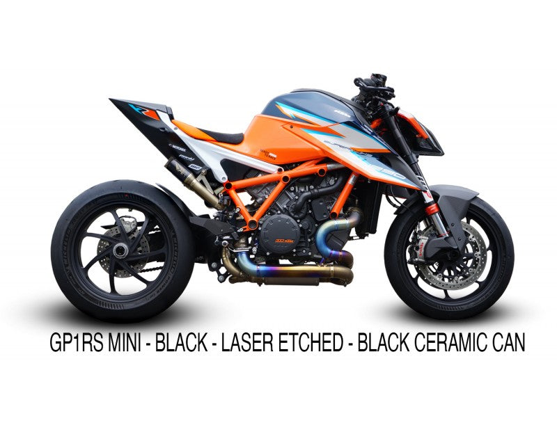 Austin Racing RS22 Full Exhaust with GP1RS Mini slip-on for 2020-24 KTM Superduke 1290 R, RR, Evo